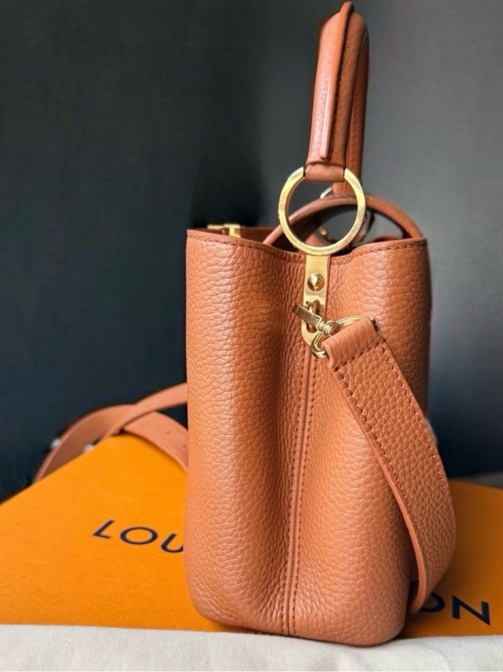 Louis Vuitton Tan Capucines BB - Picture 5 of 12